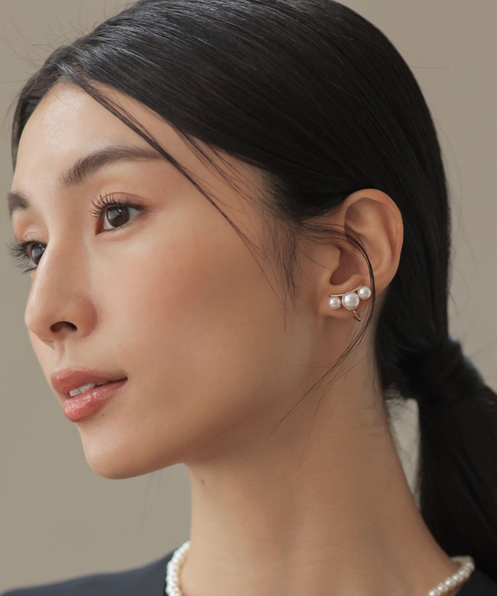 組曲 スリーフェイクパールイヤリング 