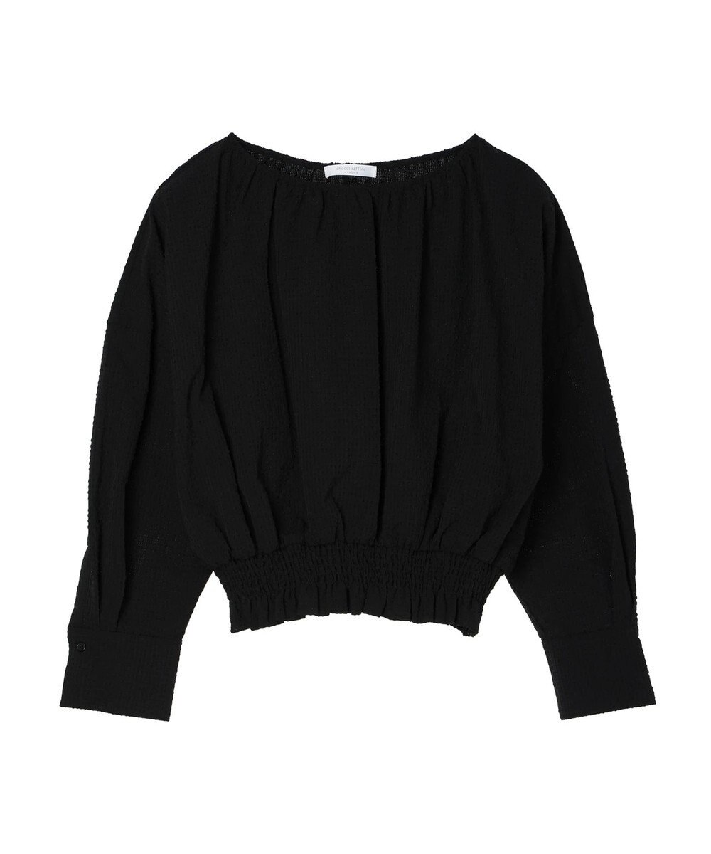 Green Parks 裾シャーリングブラウス 