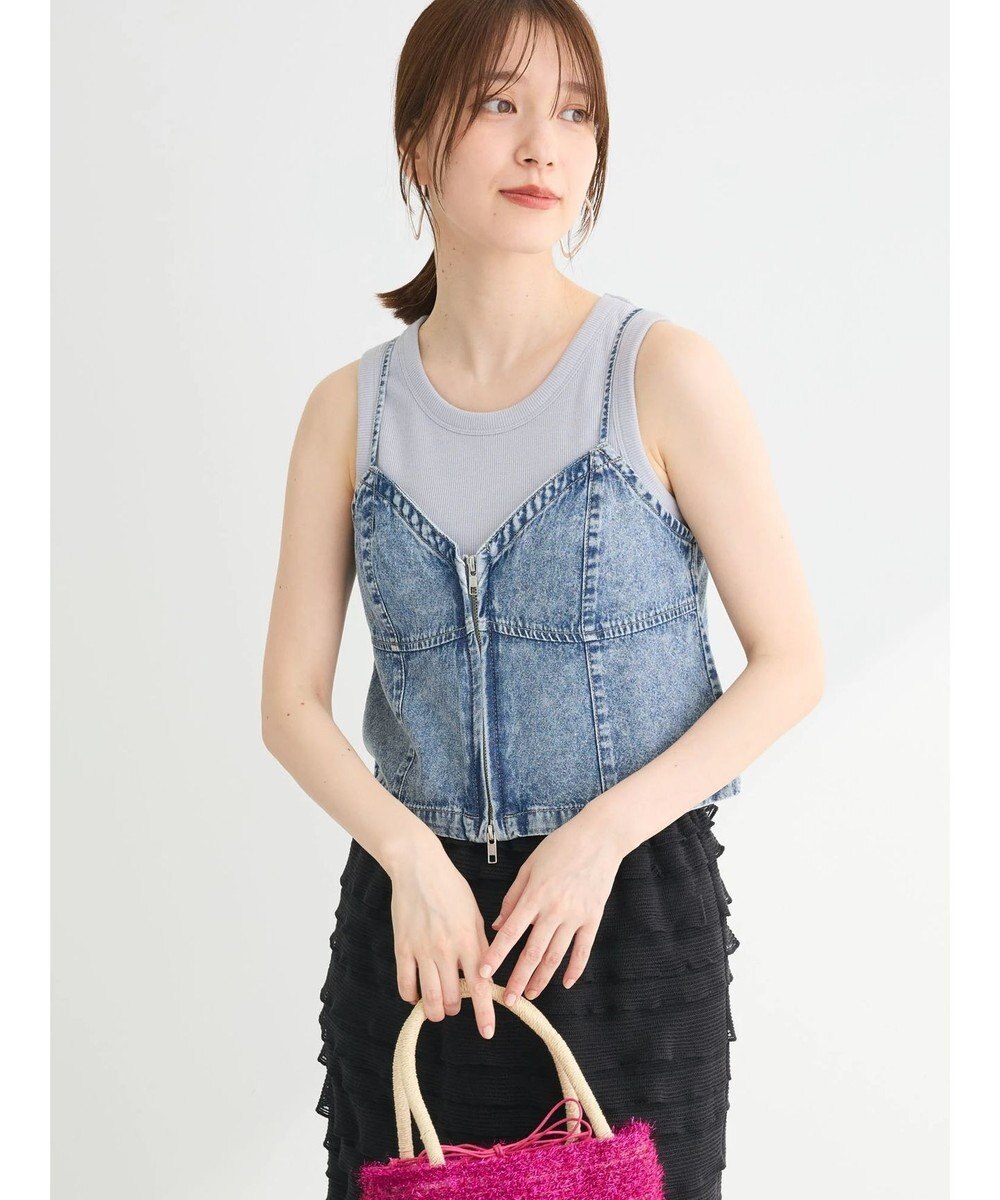 Green Parks ・ＥＬＥＮＣＡＲＥ　ＤＵＥ　Ｗ－ＺＩＰ　デニムキャミ 