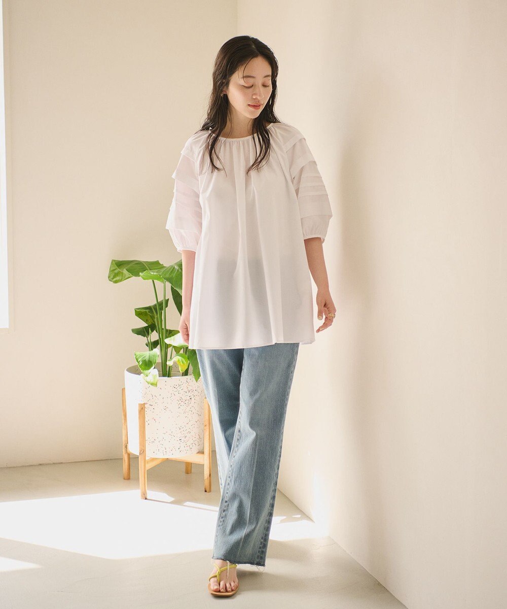 #Newans 【ANSWER for ほど甘トレンド】タックスリーブブラウス 