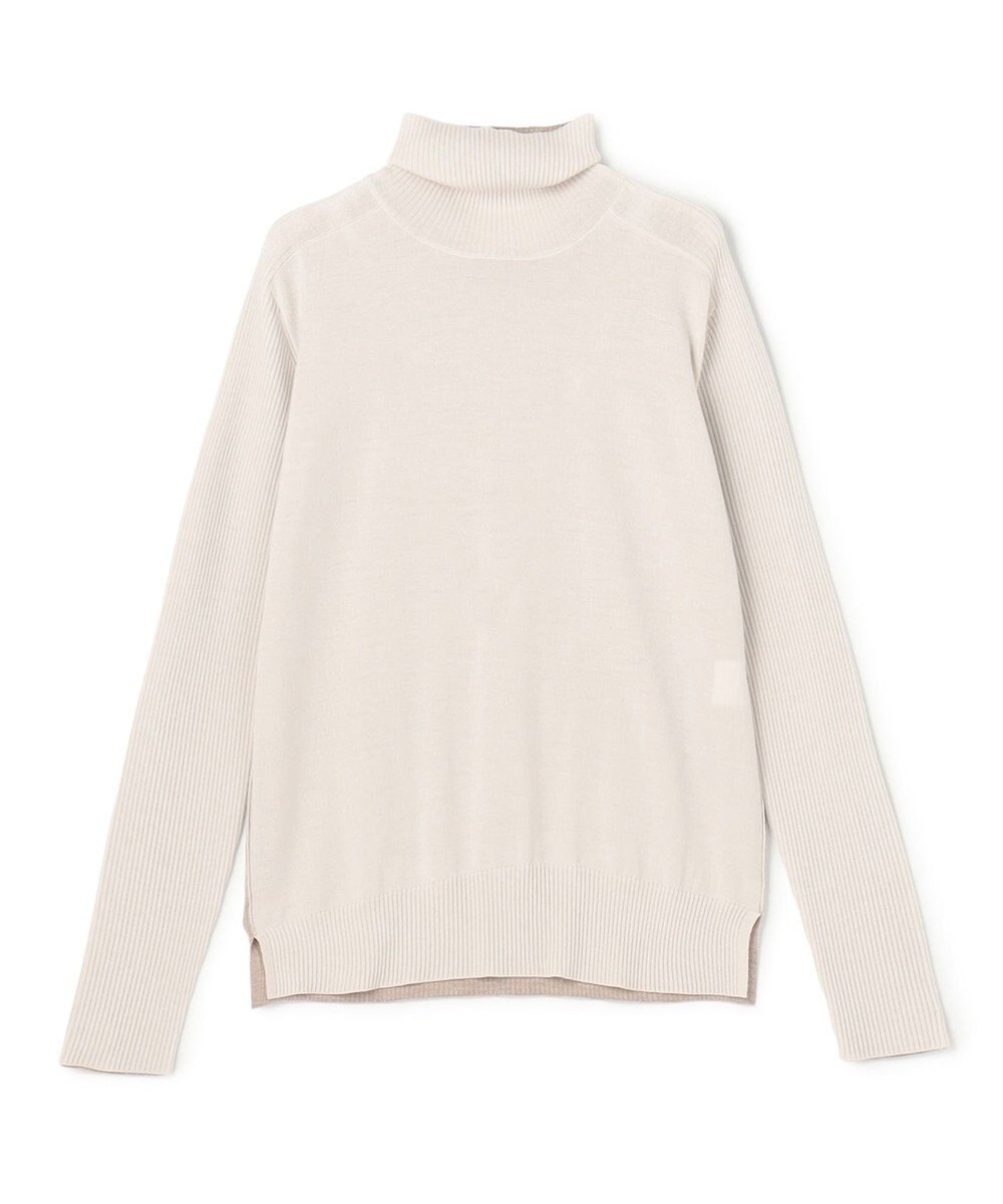 BEIGE， LA MONNAIE /  カラーブロッキングタートルニット 