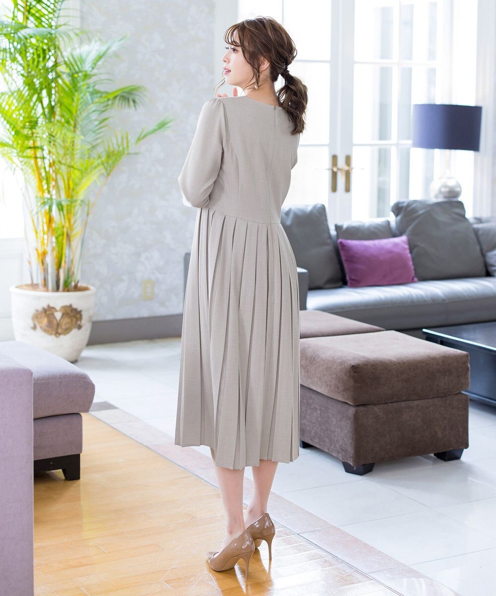 Tiaclasse 【洗える】プリーツワンピース 