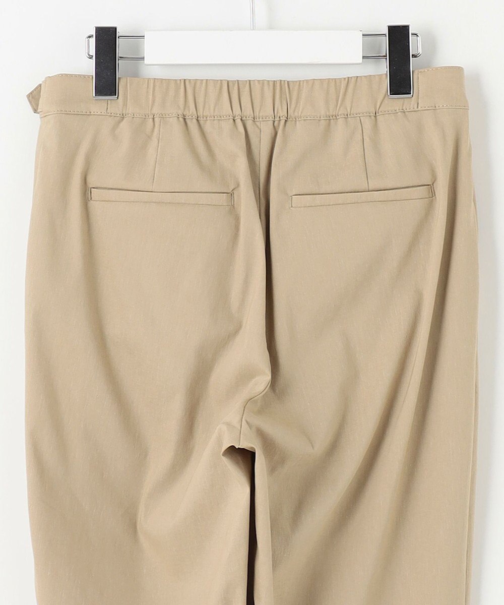 J.PRESS LADIES S 【洗える】セルロースリネンストレッチ テーパード パンツ 