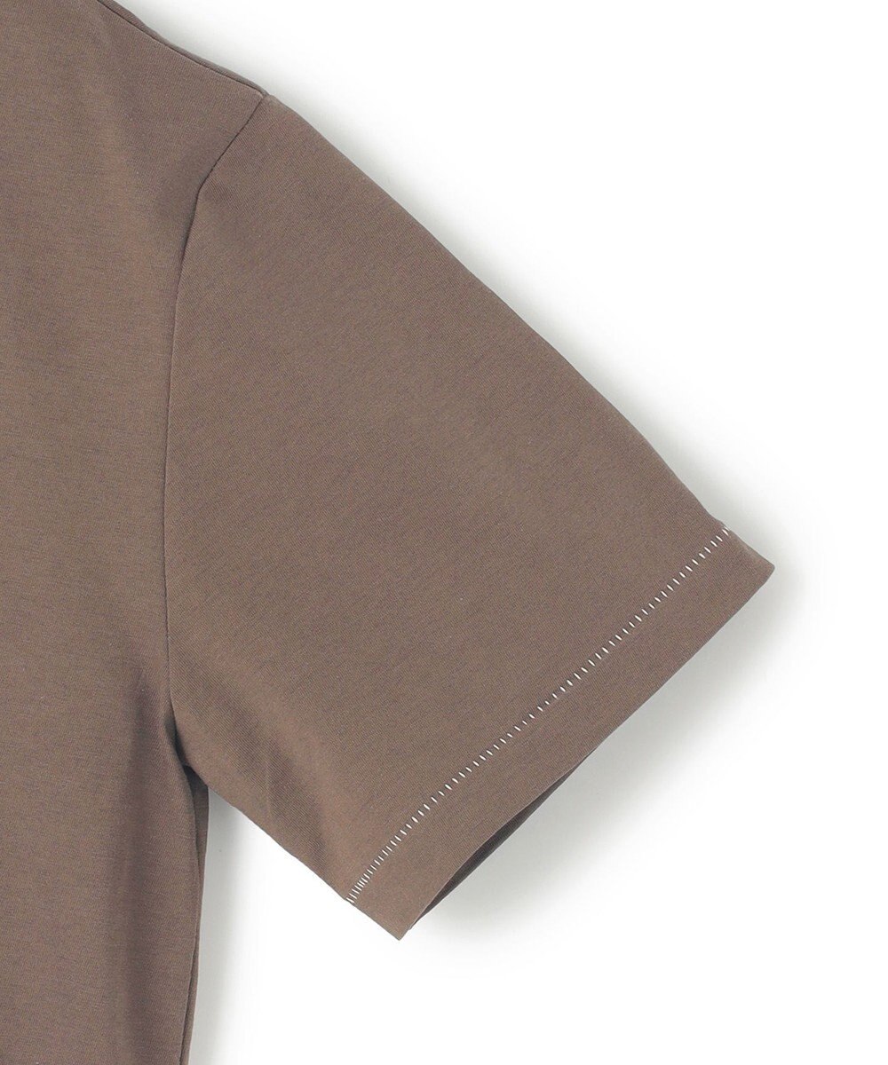 BEIGE， 【洗える】VERONICA / カラーステッチ半袖クルーネックＴシャツ 