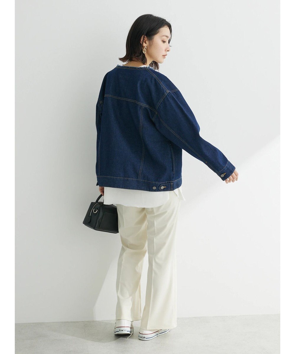 Green Parks ノーカラーデニムジャケット 