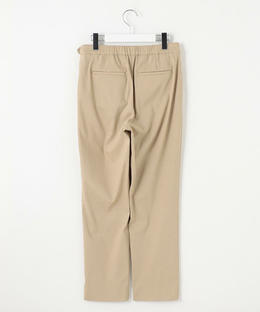 J.PRESS LADIES 【洗える】セルロースリネンストレッチ テーパード パンツ 