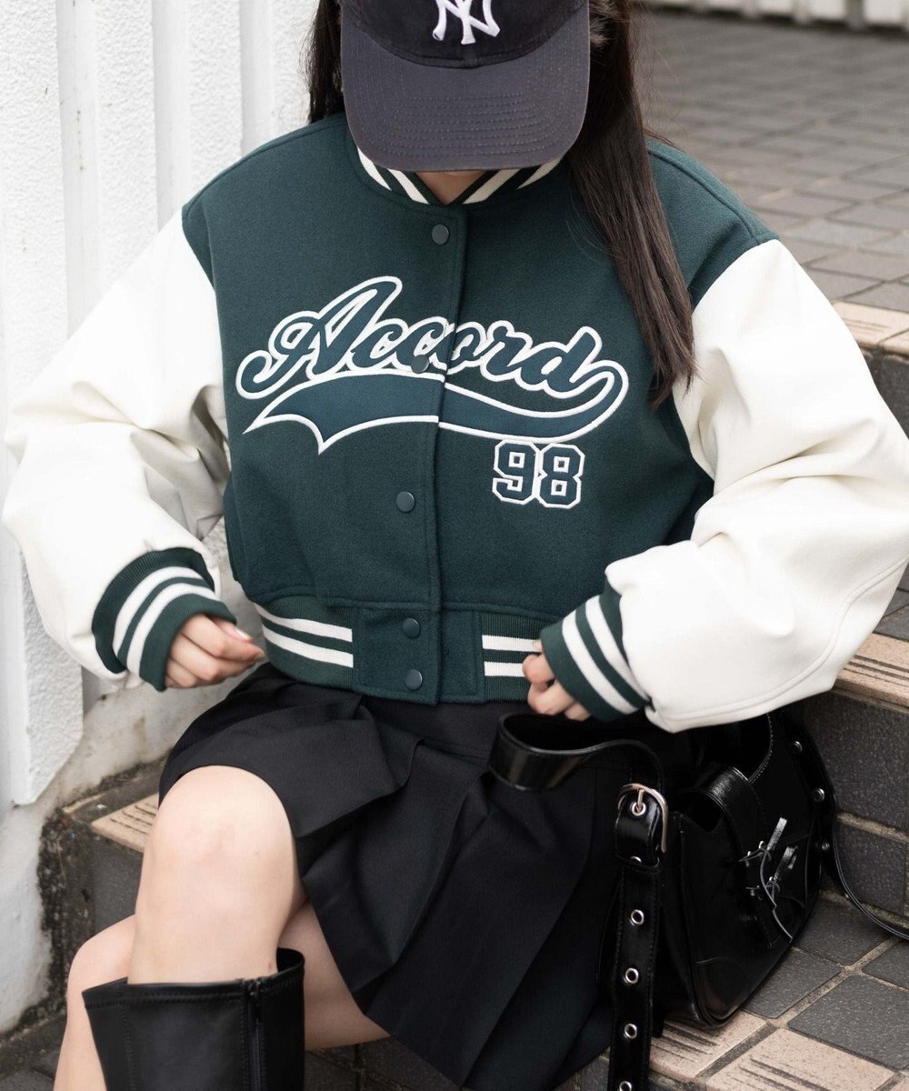 WEGO スタジアムロゴショートスタジャン 