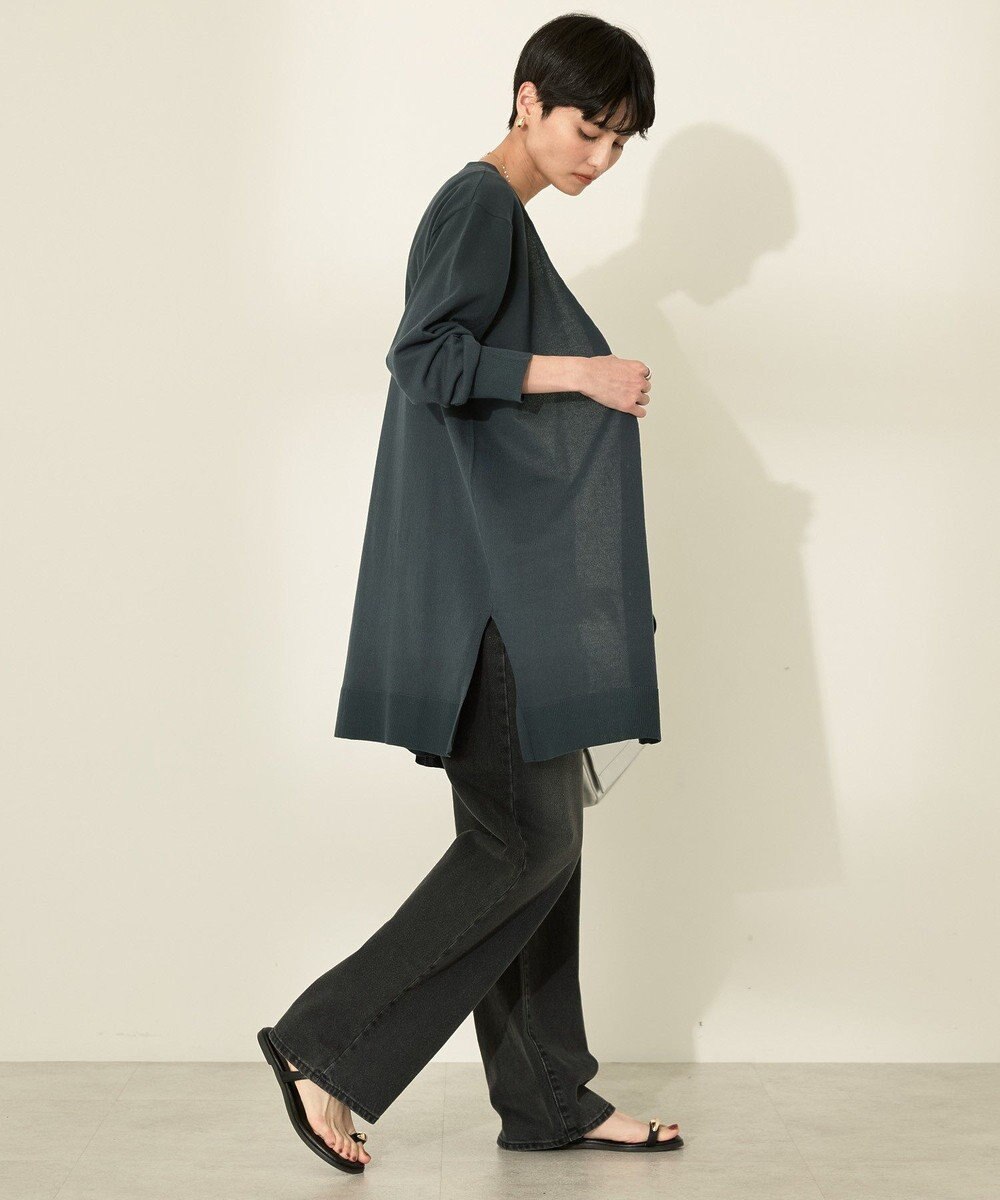 AMERICAN HOLIC ウォッシャブルVネックロングカーディガン 