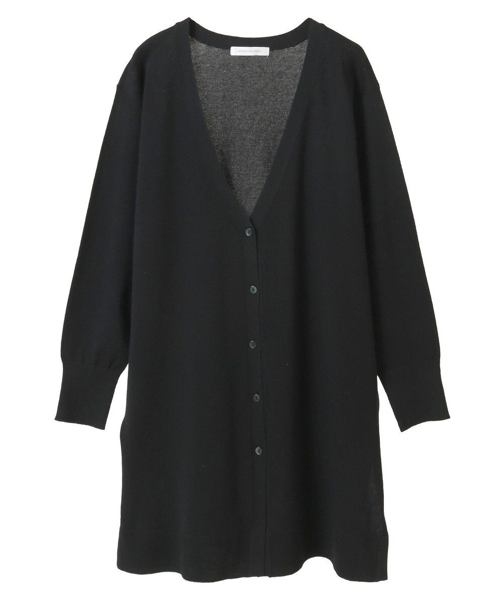 AMERICAN HOLIC ウォッシャブルVネックロングカーディガン 