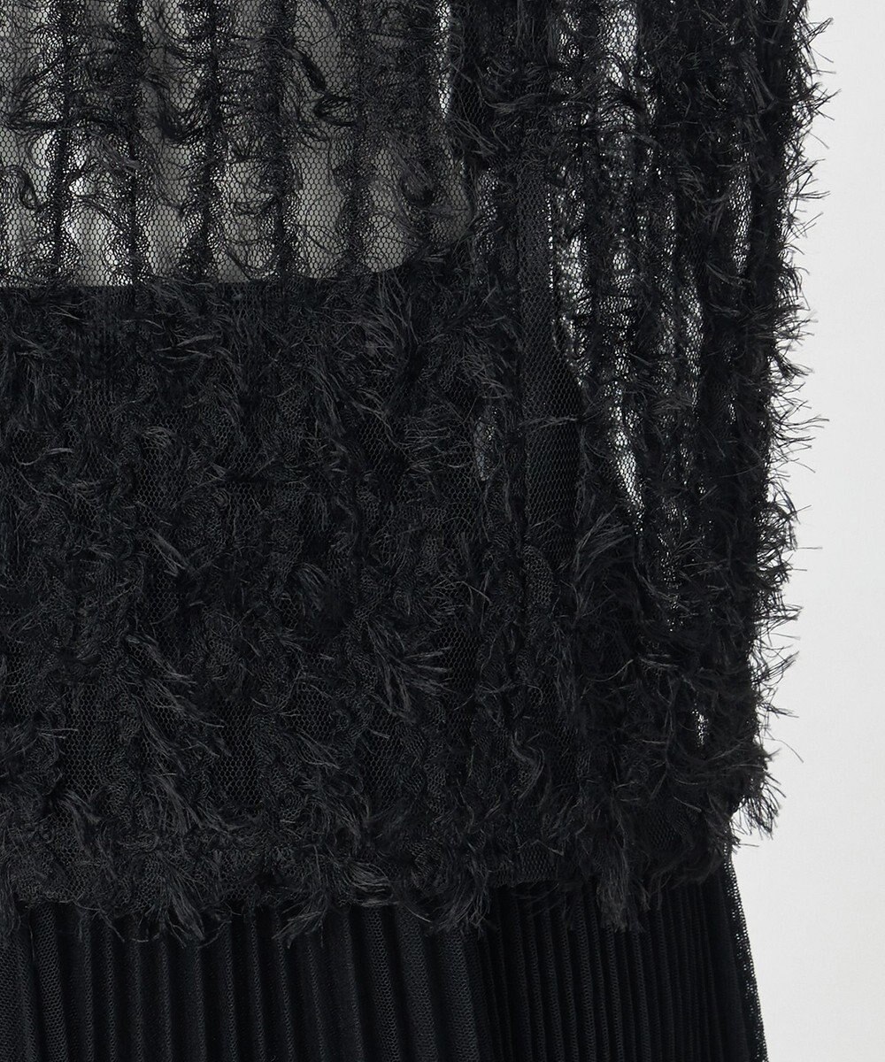 23区 【GOLD LABEL】フェザーチュール クルーネック カーディガン 