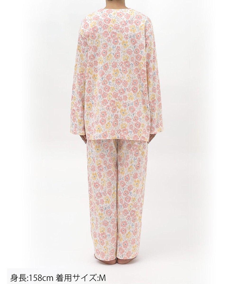 Wing パジャマ 綿100%(本体) スムース素材 長袖 長ズボン レディース EP6018 ウイング／ワコール 