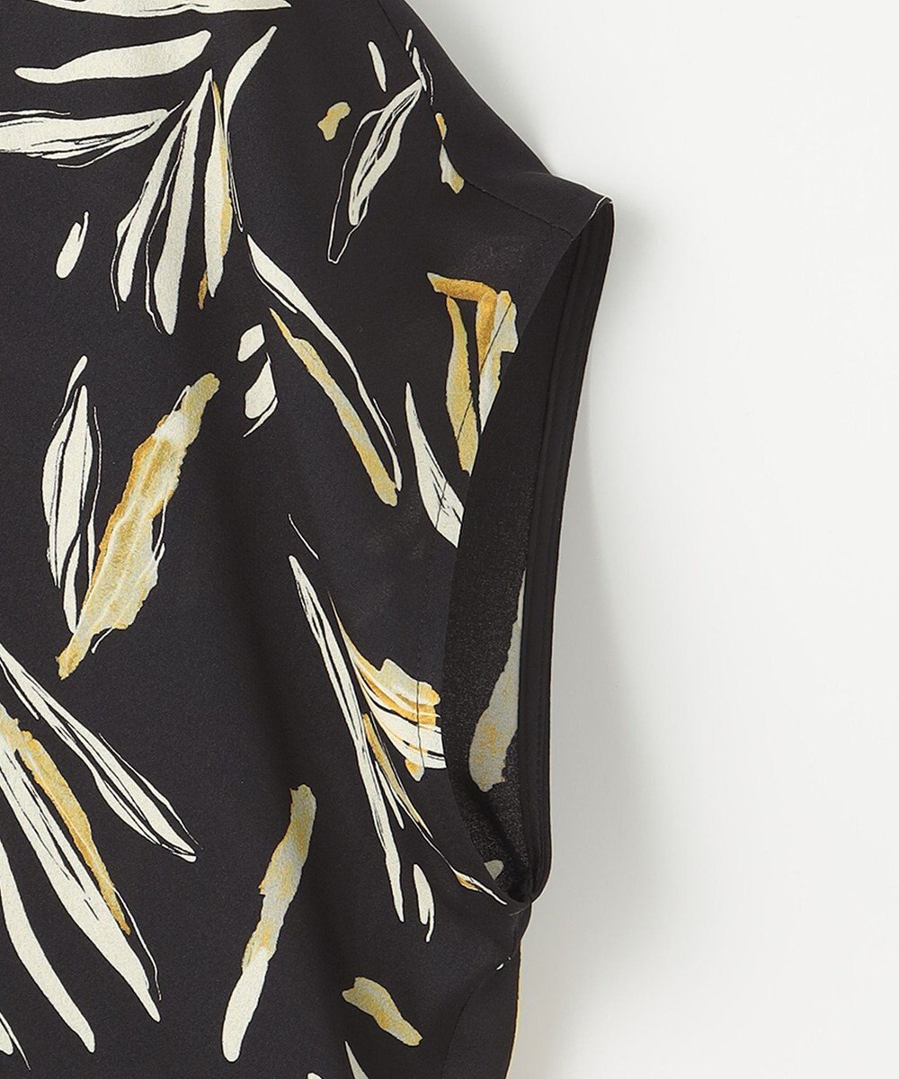 23区 S 【洗える】スリークボタニカルプリント ブラウス 