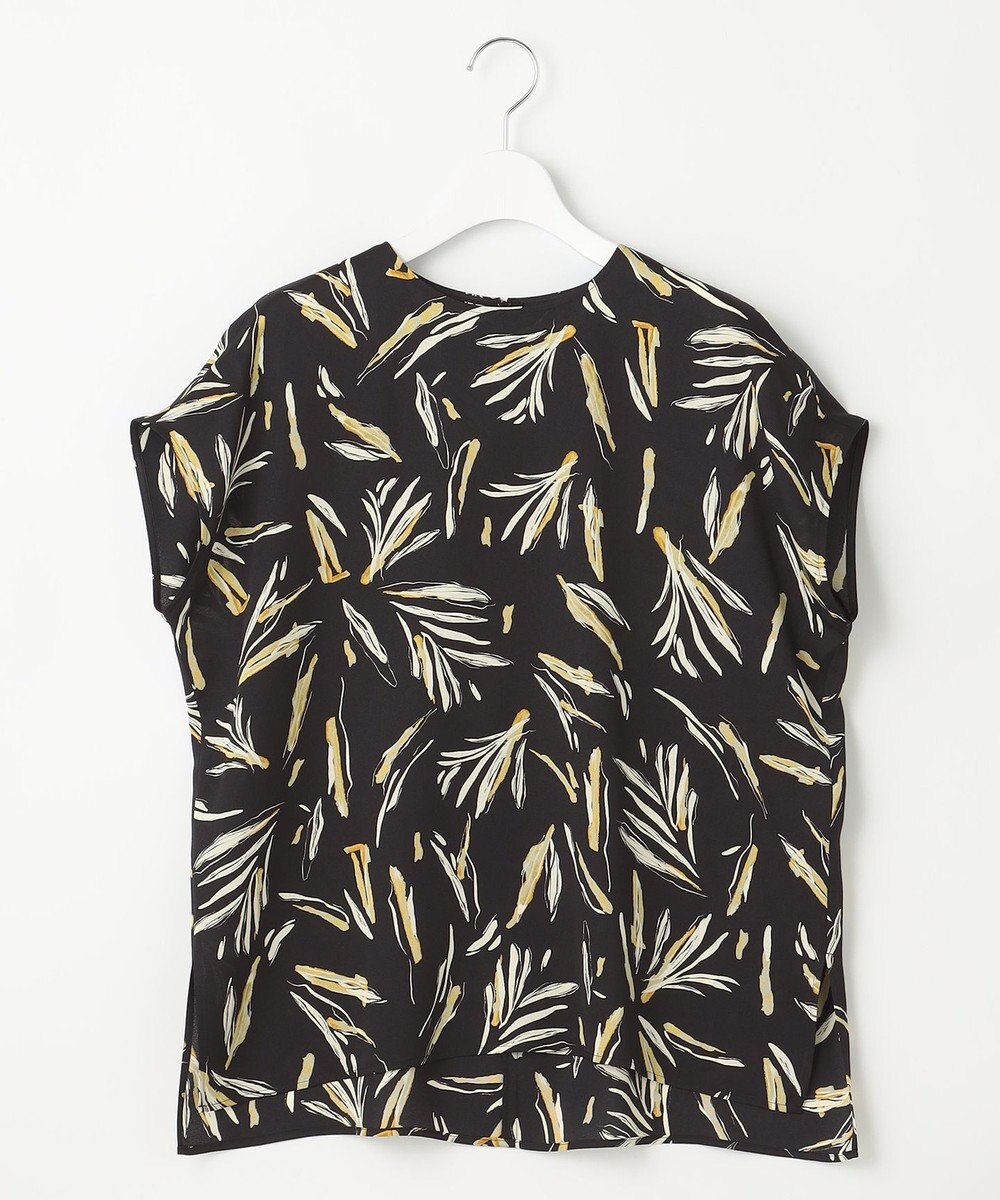 23区 S 【洗える】スリークボタニカルプリント ブラウス 