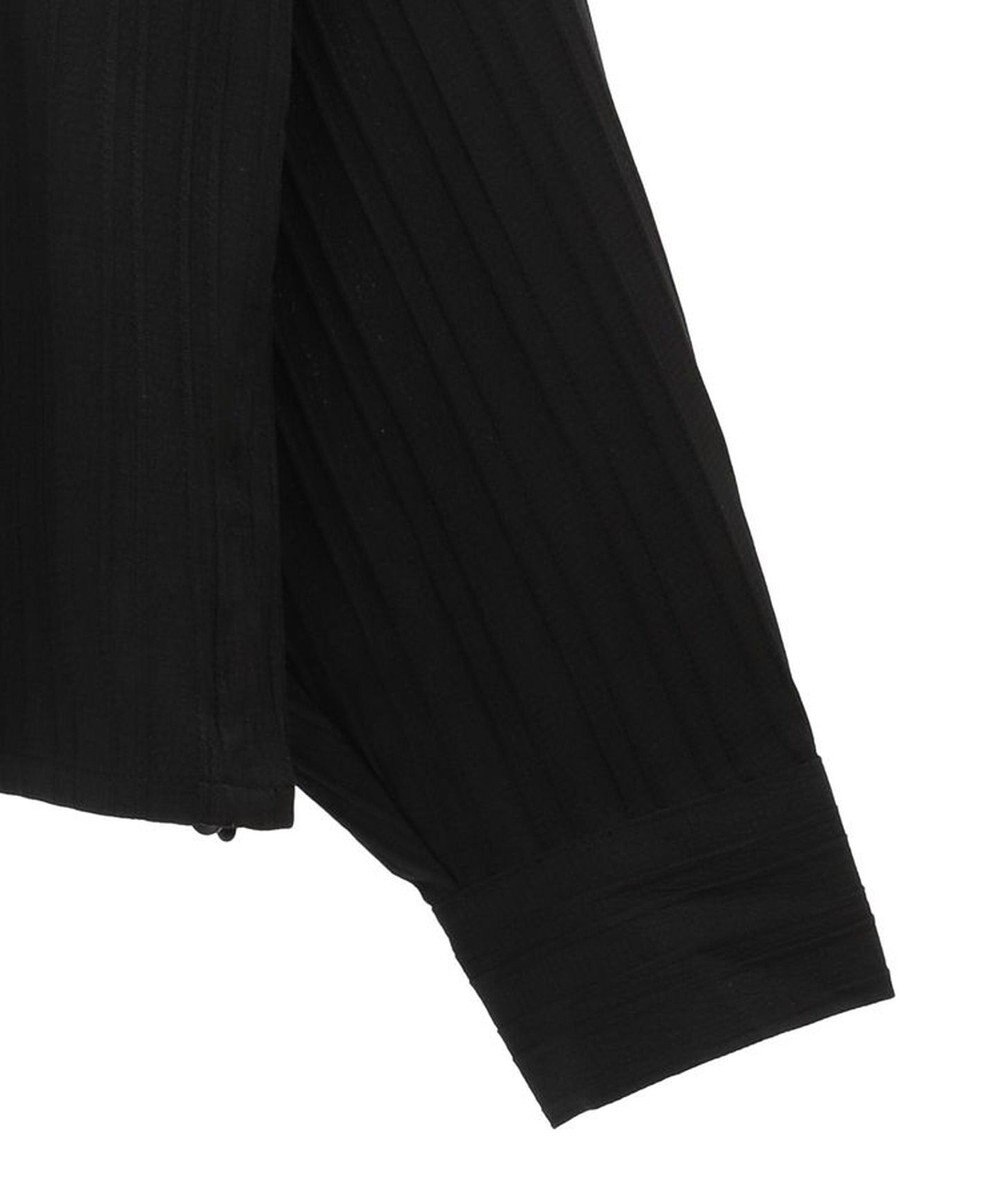 Green Parks サイドドロストショート丈シャツ（無地） 