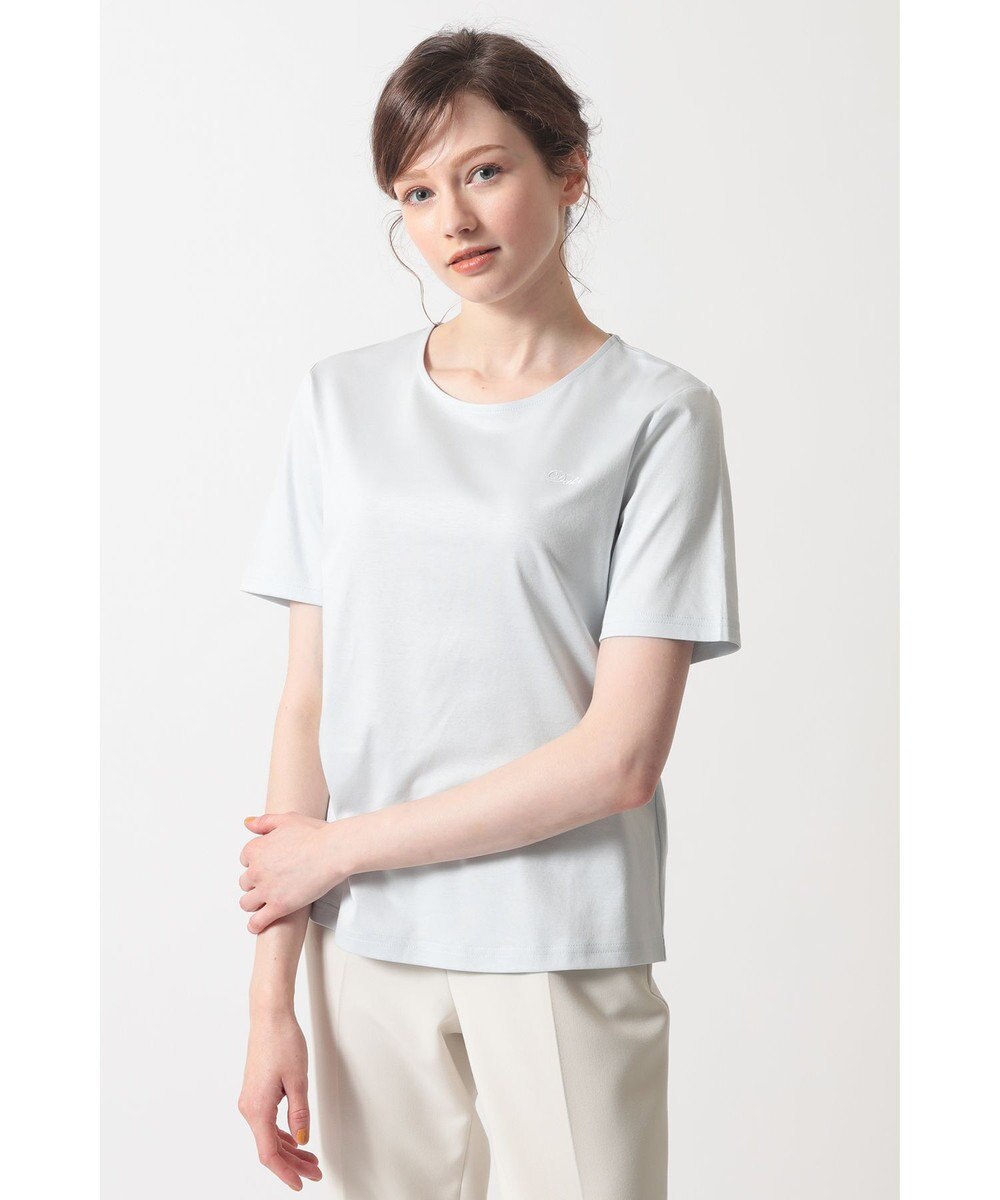 DAKS ロゴ刺繍ベーシックTシャツ 