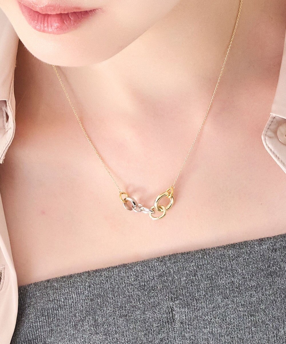 Phoebe 【金属アレルギー対応】ミックスループメタルネックレス　ゴールド　ニッケルフリー 