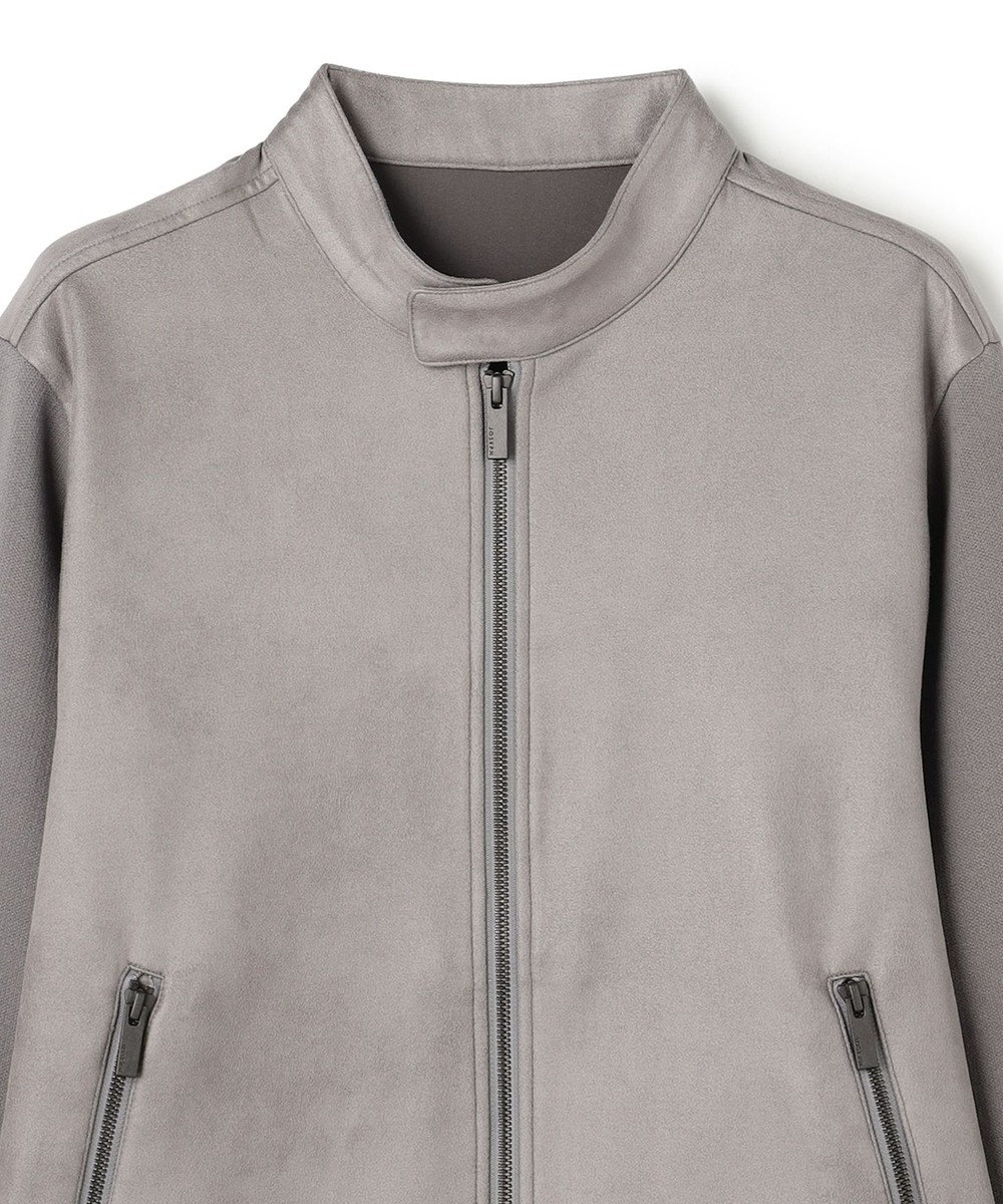 JOSEPH HOMME 【ストレッチ】レザーライクジャージーニットブロック　ZIP UPブルゾン 