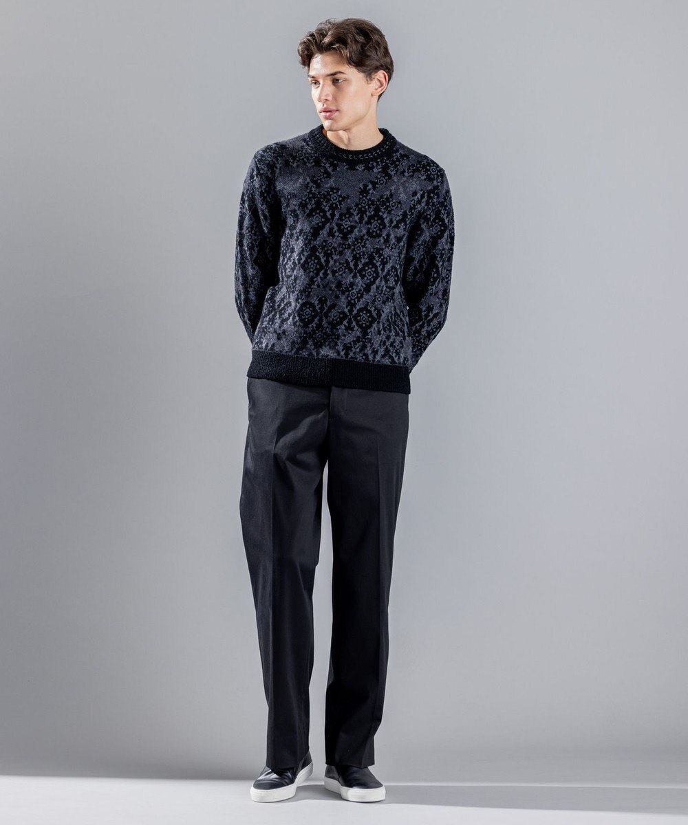 JOSEPH HOMME オーナメントブークレ　クルーネックニット 