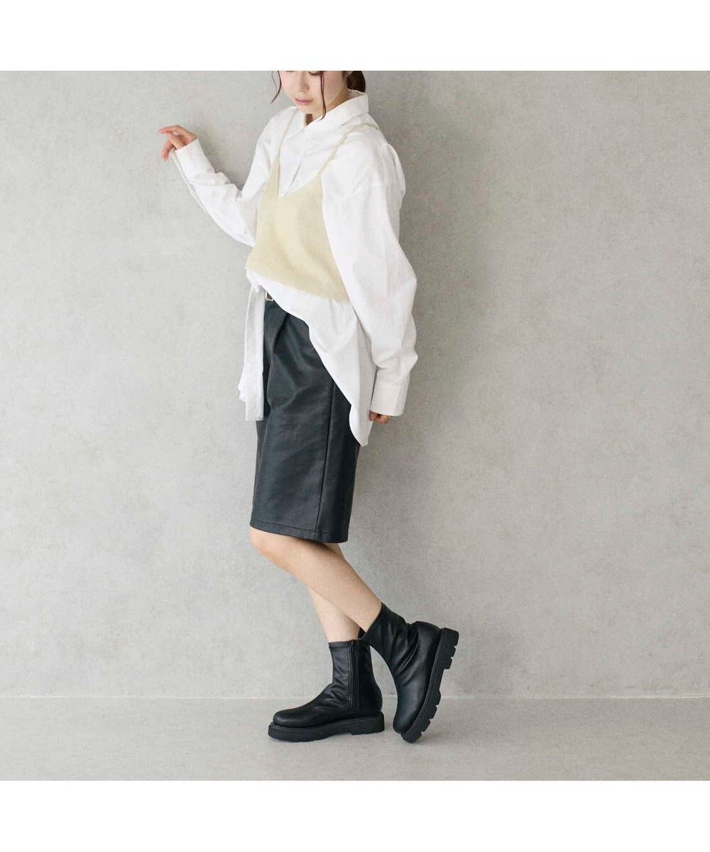 MODE ET JACOMO <carino>【レイン対応】厚底ショートブーツ 