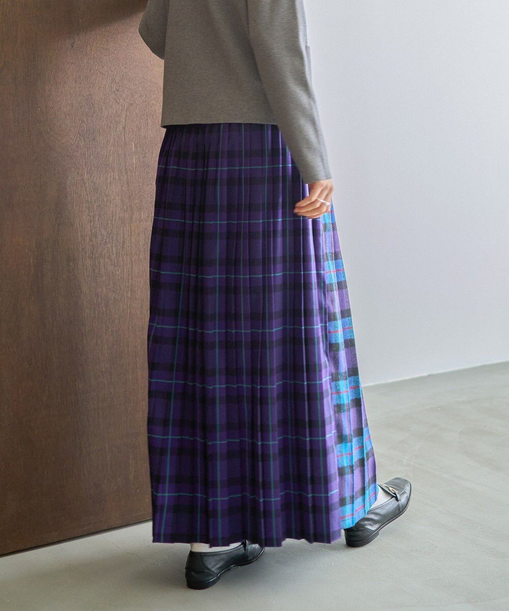 AMERICAN HOLIC シャギーチェックプリーツスカート 