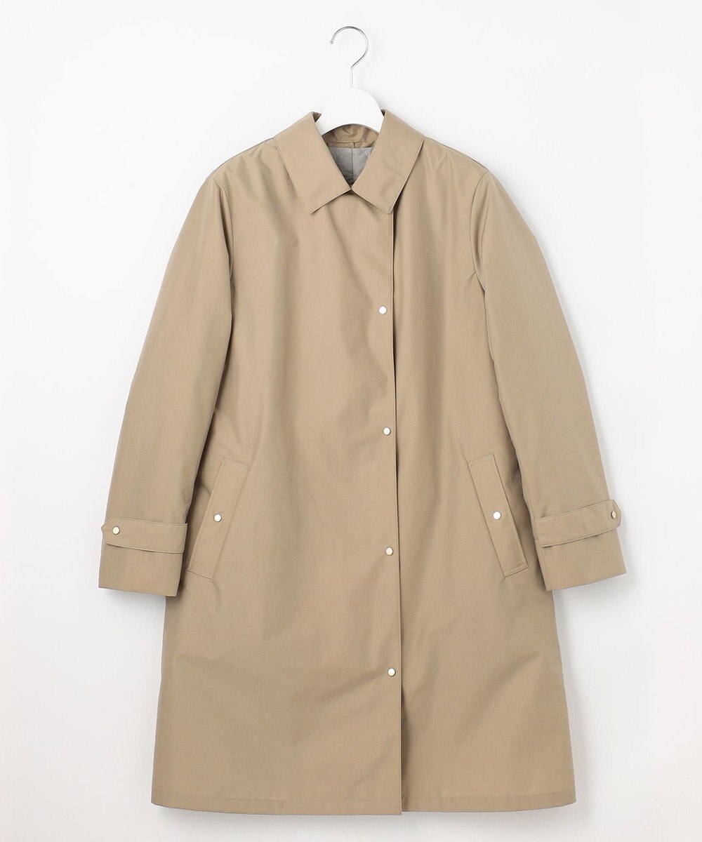 J.PRESS LADIES 【洗える】スパンライクナイロンタッサー ステンカラー コート 