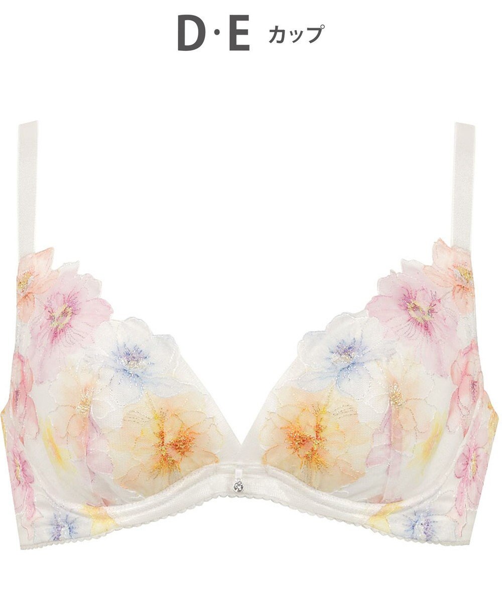 WACOAL 【夏めくブラ】 ブラジャー メッシュ素材(カップ) 吸汗速乾(肌側カップサイド・パッド受け・ワイヤーループ) 背中すっきり レディース BRB465 /ワコール 