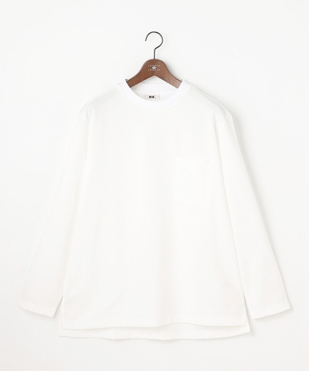 JOSEPH ABBOUD 【キングサイズ・JAPANファブリック・日本縫製・清涼】ミラノリブWフェイス長袖Tシャツ 