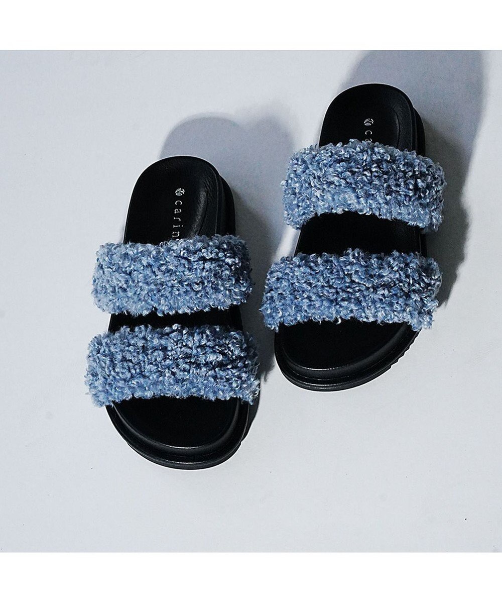 MODE ET JACOMO <carino>エコファーもこもこサンダル 