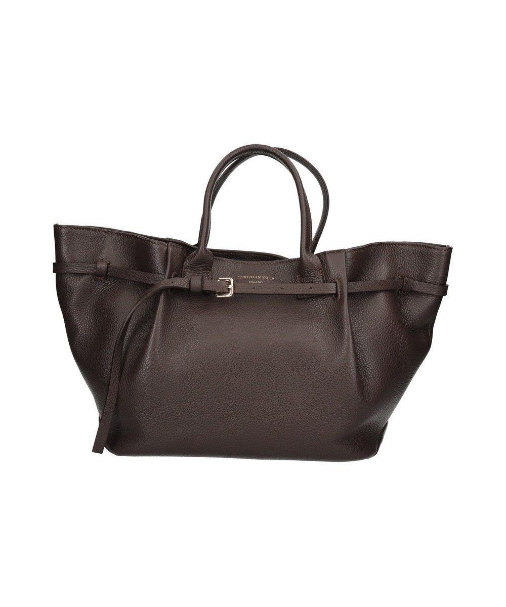 INTER-CHAUSSURES 【CHRISTIAN VILLA】シュリンクレザーハンドバッグ 