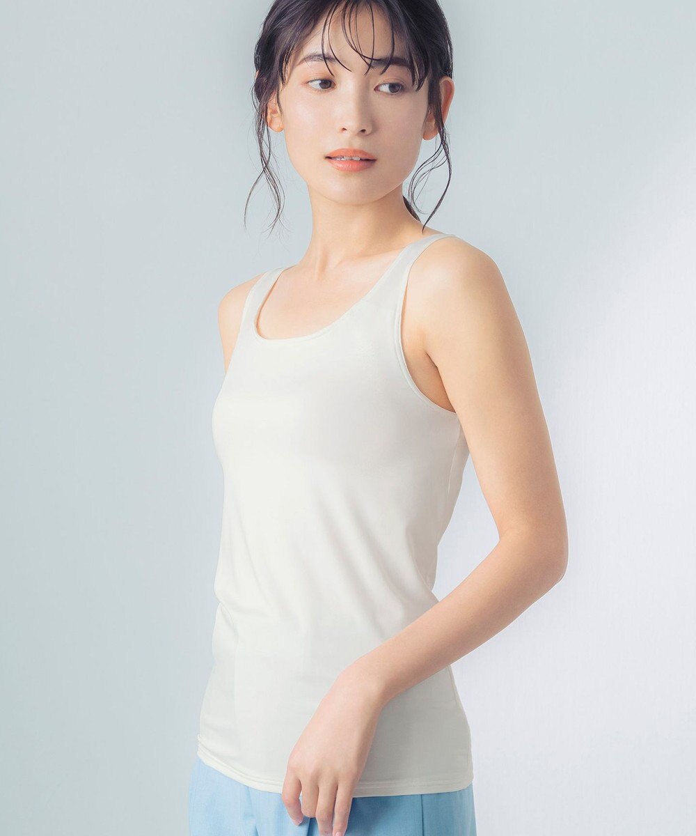 Wing 【SHIHOさん着用】 カップ付きタンクトップ ラク きれいなバストシルエット 【シンクロブラトップ 吸汗速乾タイプ】 ブラトップ ET1152 ウイング／ワコール 