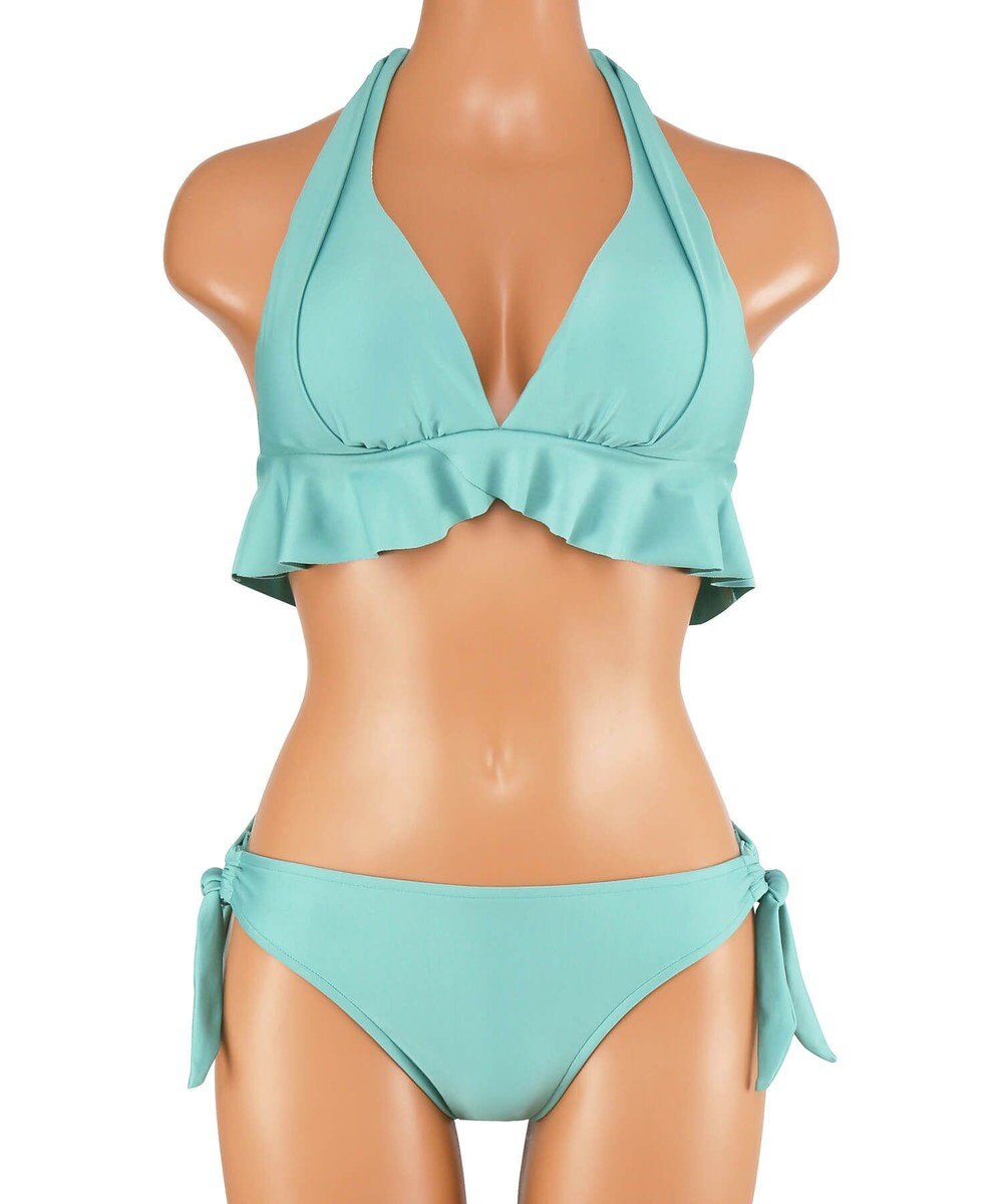 San-ai Resort（三愛水着楽園） 【SALE】ナチュラルだけどしっかり盛れる【ナチュラルアップブラ】Solidノンワイヤービキニ 