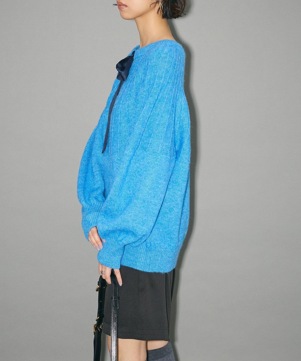 Green Parks ボウタイリボン付きニット 