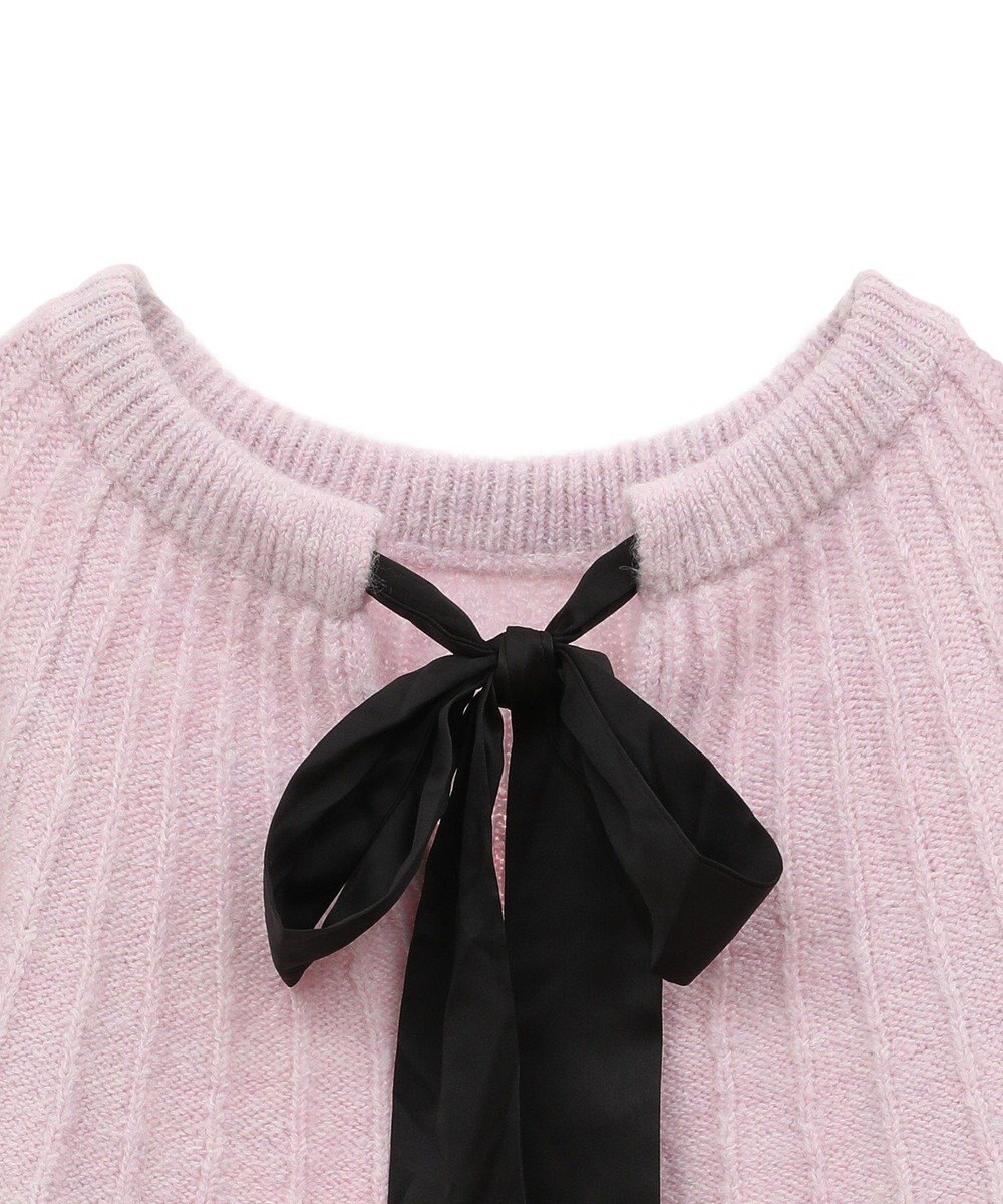 Green Parks ボウタイリボン付きニット 