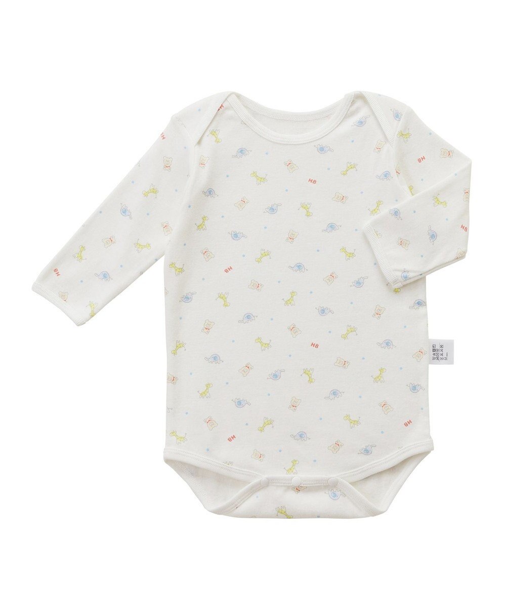 MIKI HOUSE HOT BISCUITS 【70-80cm】 長袖ボディシャツ(かぶり仕様) 