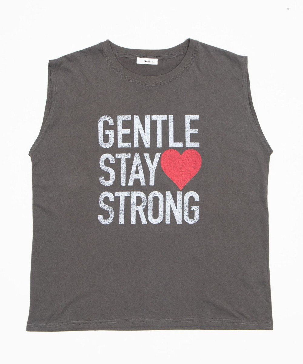 WEGO 【ユニセックス着用ITEM/MLサイズ展開】グラフィックBIGノースリーブ 