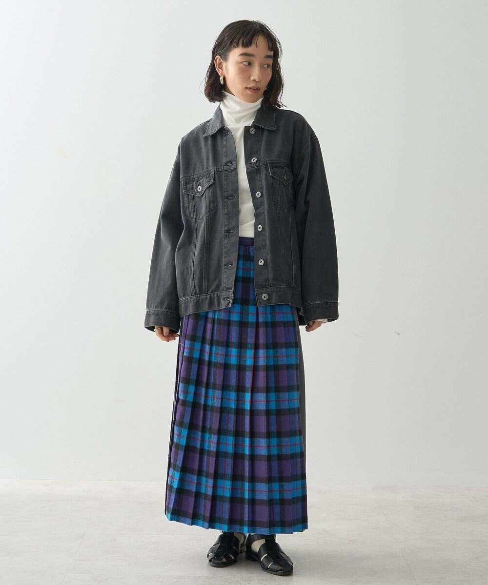 AMERICAN HOLIC シャギーチェックプリーツスカート 