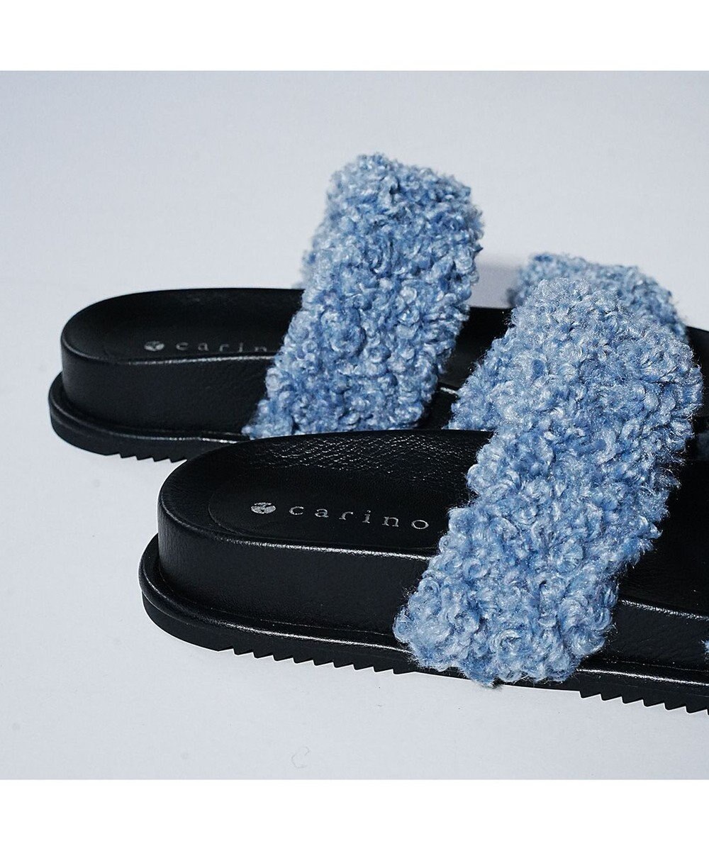 MODE ET JACOMO <carino>エコファーもこもこサンダル 