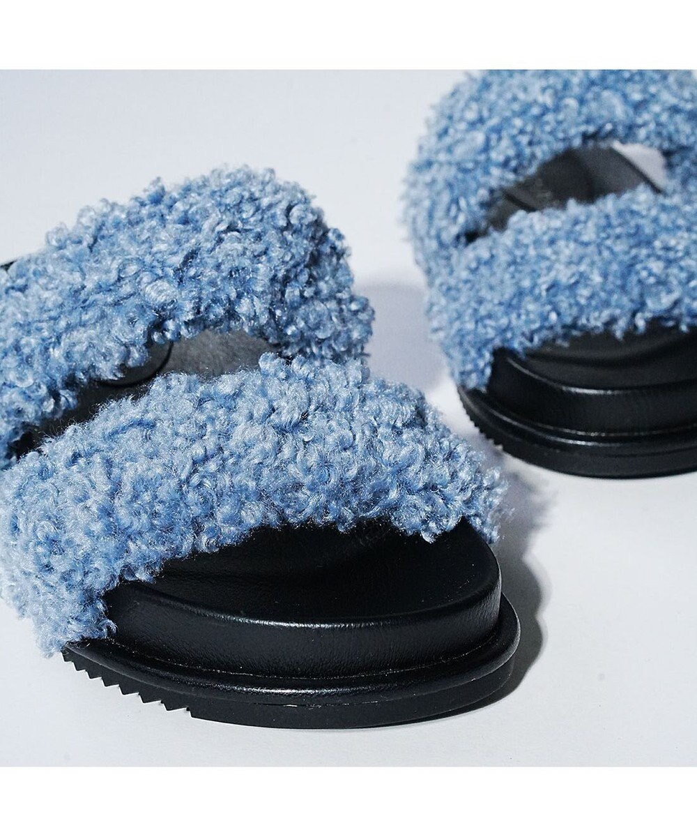 MODE ET JACOMO <carino>エコファーもこもこサンダル 