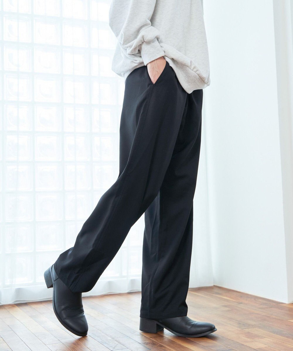 WEGO 【ウエストゴム】TRイージーストレートパンツ 