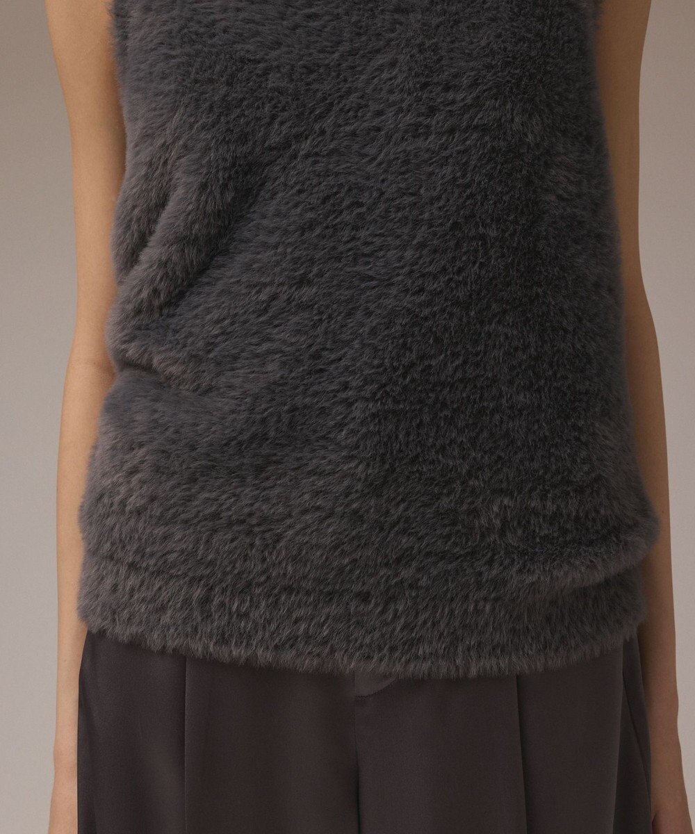 GRACE CONTINENTAL オフタートルニットトップ 