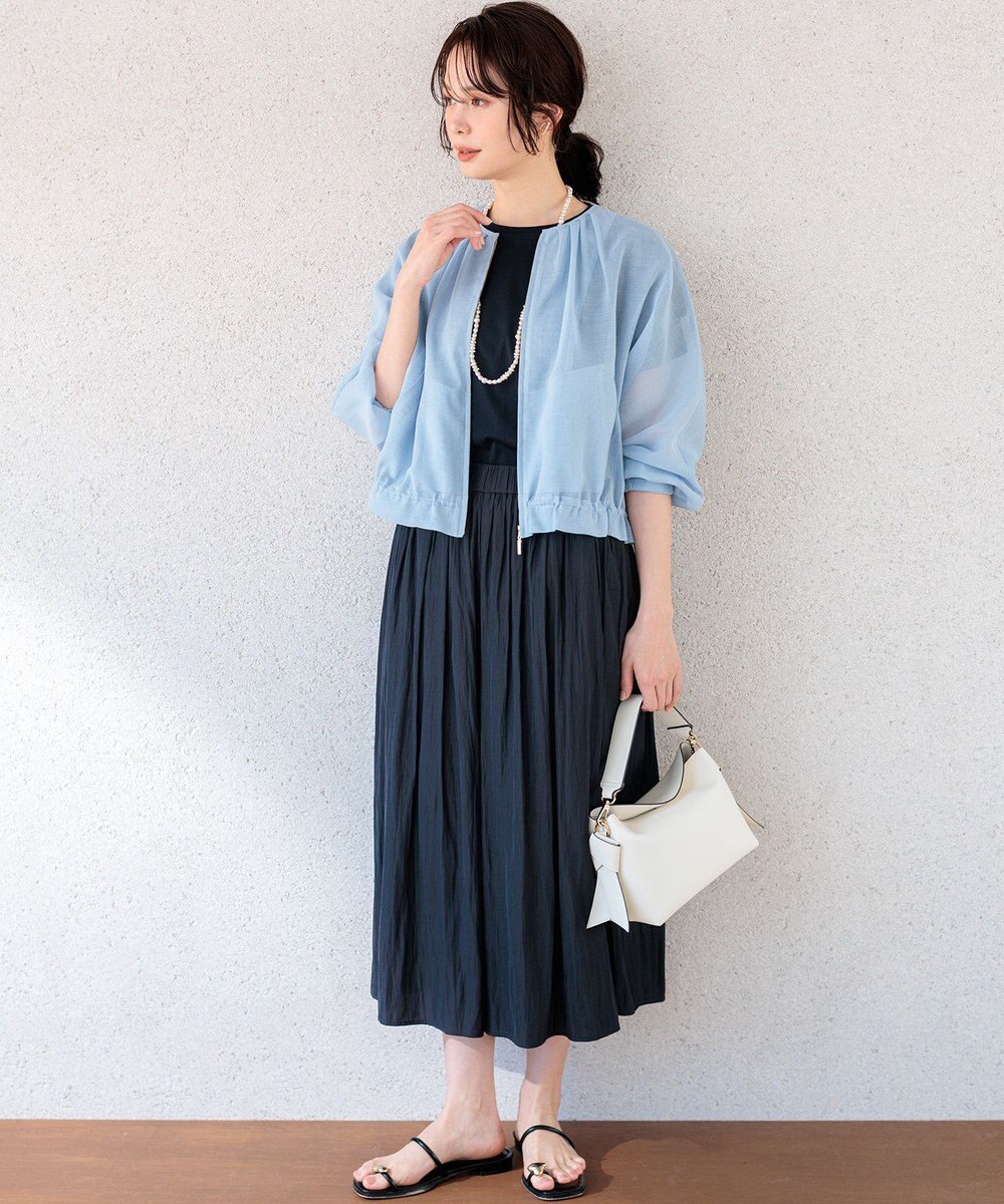 組曲 S GIZAコットンドルマンスリーブ Tシャツ 