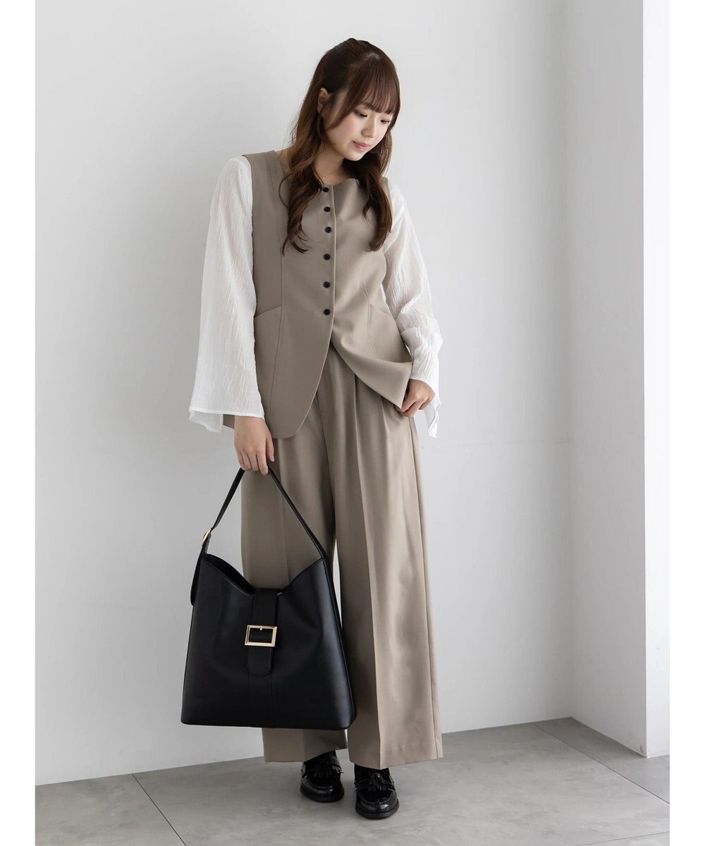 Te chichi クレープフレアスリーブブラウス【AOYAMA FASHION ASSOCIATION × Te chichi】 