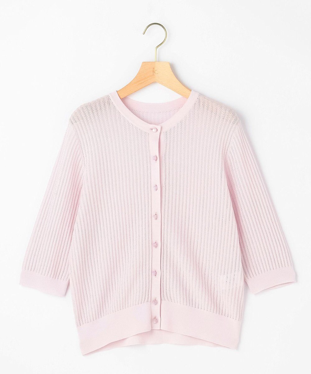 組曲 L 【先行予約・前後着用可】レーシーニット カーディガン 