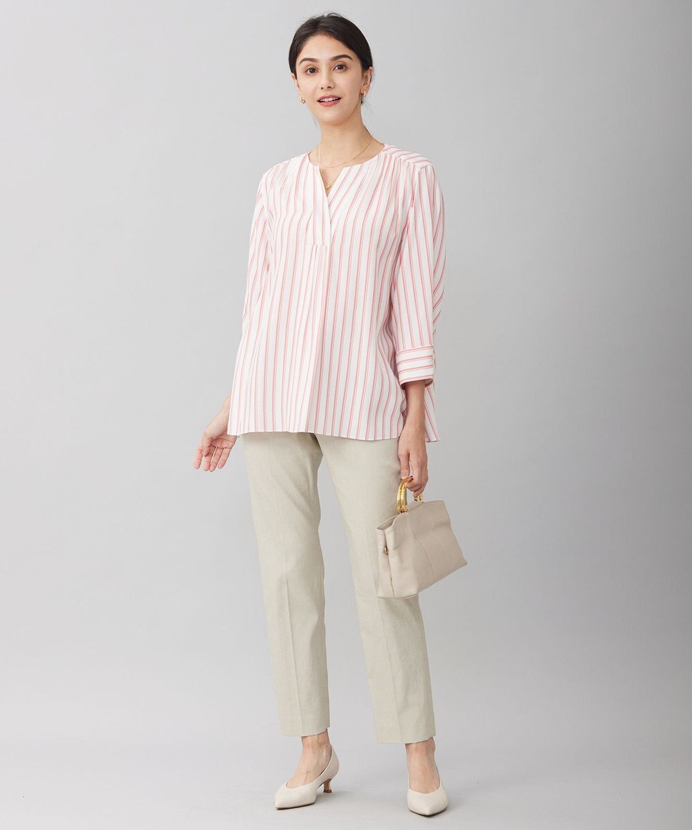 自由区 【洗える】SOMELOSテンセルスキッパー ブラウス 