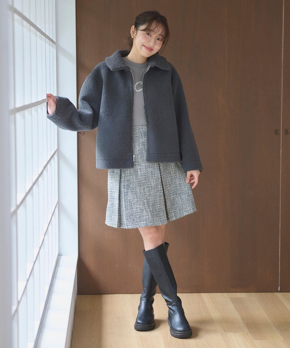 Feroux リバーシブル ムートンボアコート 