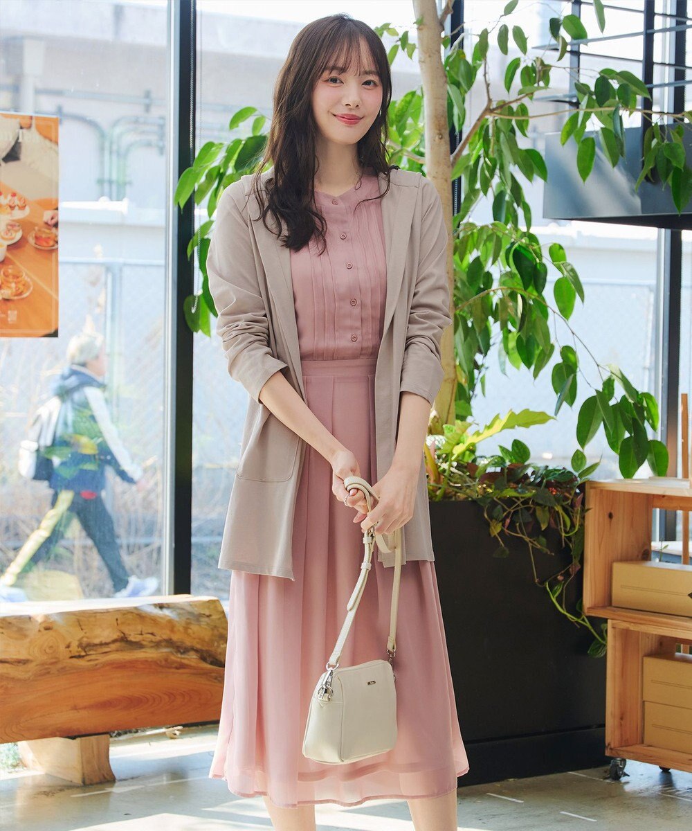 Tiaclasse L 【おのののかさん着用】「サマケア 」フード付きカットソーロングカーディガン 