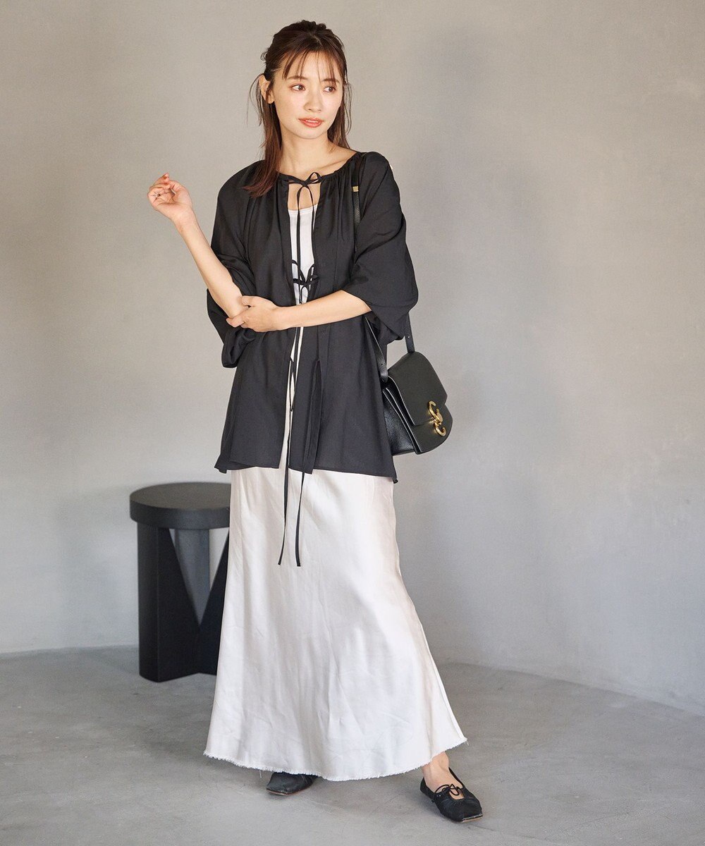 #Newans 2WAYシアーボレロブラウス 