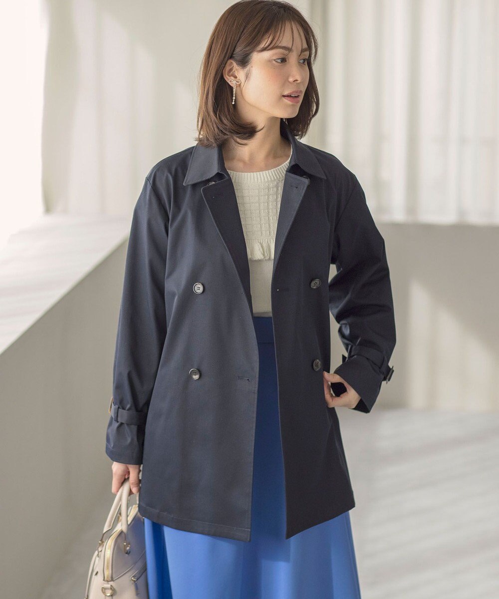 組曲 コットンライクツイル トレンチコート 