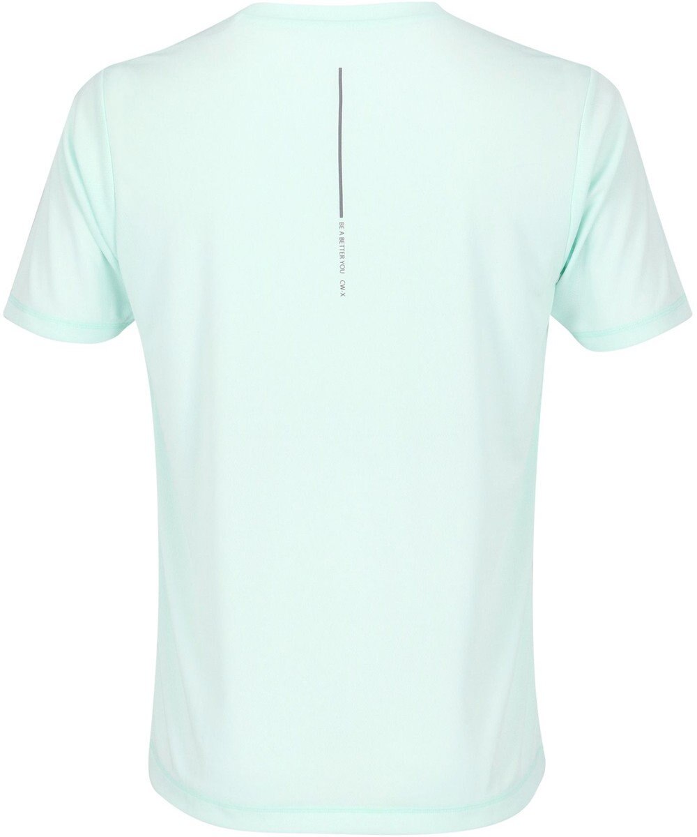 CW-X 【MEN】 CW-X トップス 【薄軽ランニングシャツ】 半袖 3分袖 Ｕネック 吸汗速乾性(本体) メンズ DLO155 /ワコール 