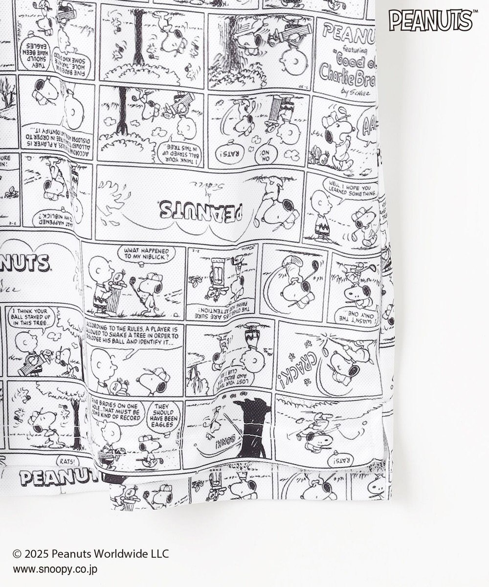 23区GOLF 【WOMEN】『PEANUTS』コラボ　アメコミ柄ポロシャツ 